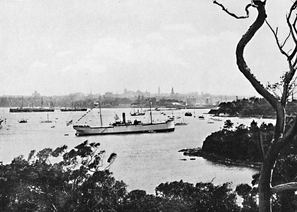 悉尼港从北岸的视图，第2号，c1900年。 作者 不明