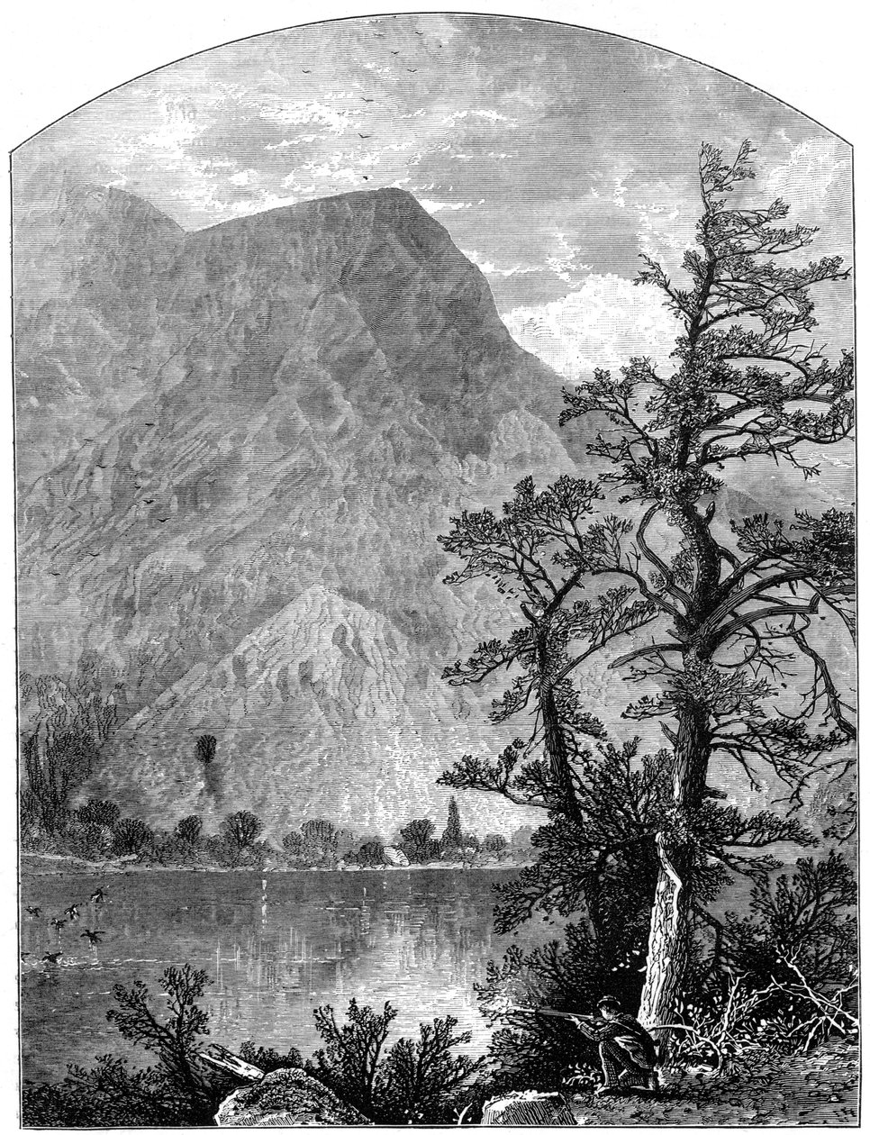 蓝山的一马刺的景色，特拉华水隙，新泽西，美国，1877年 作者 不明