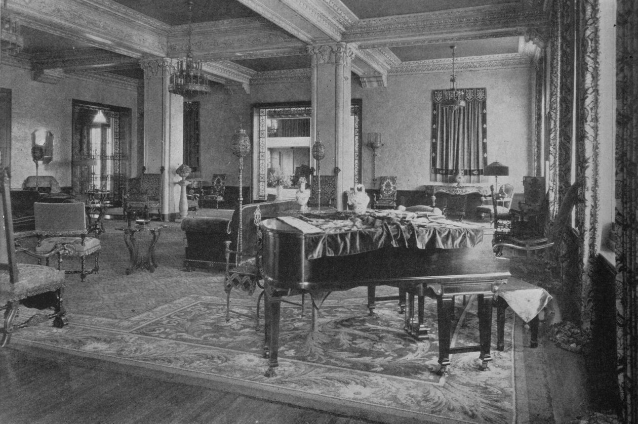 休息室，盖洛德公寓，洛杉矶，加利福尼亚看法。 1924年 作者 不明