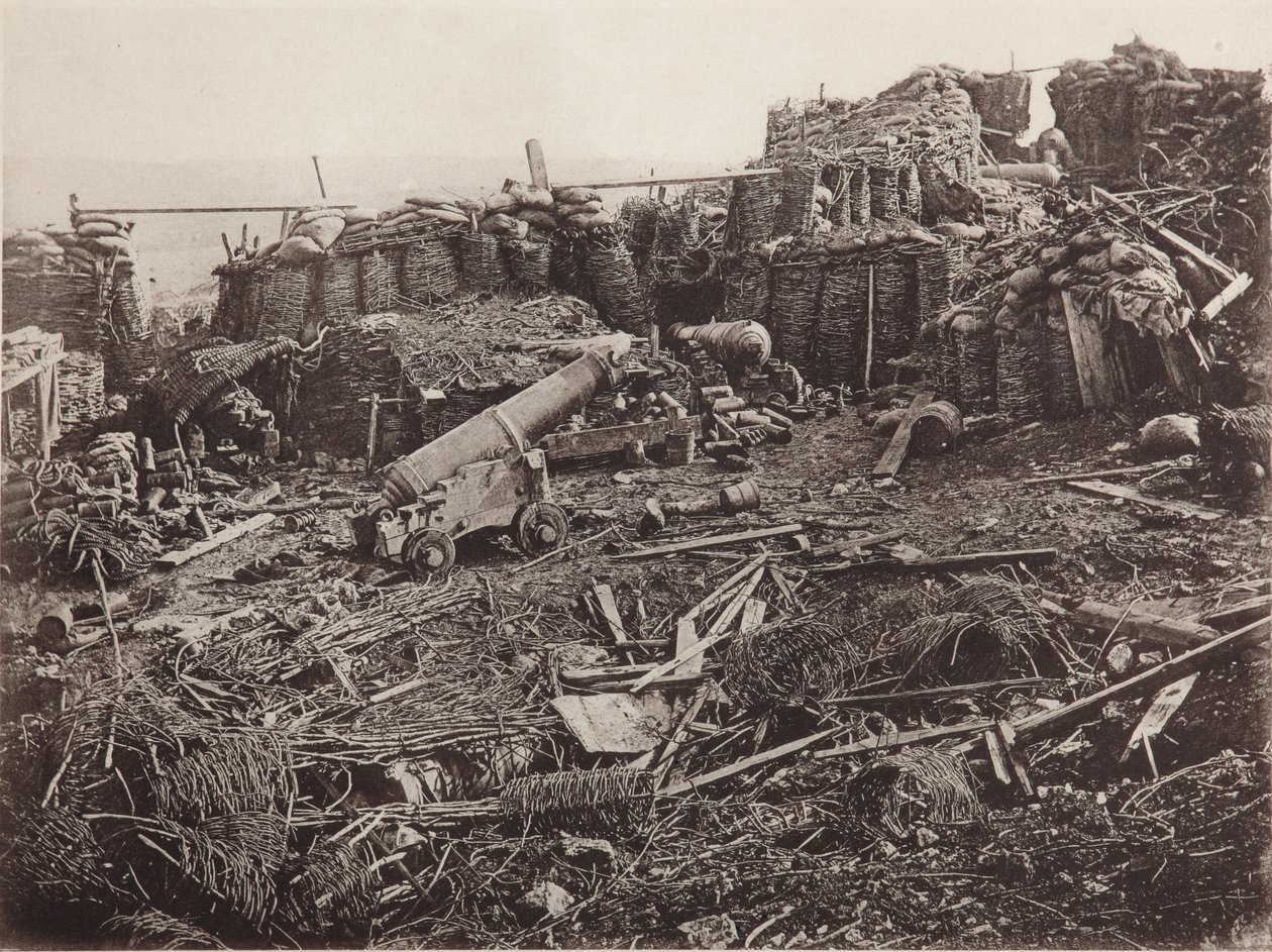 塞瓦斯托波尔第三堡垒的风景，1856年 作者 不明