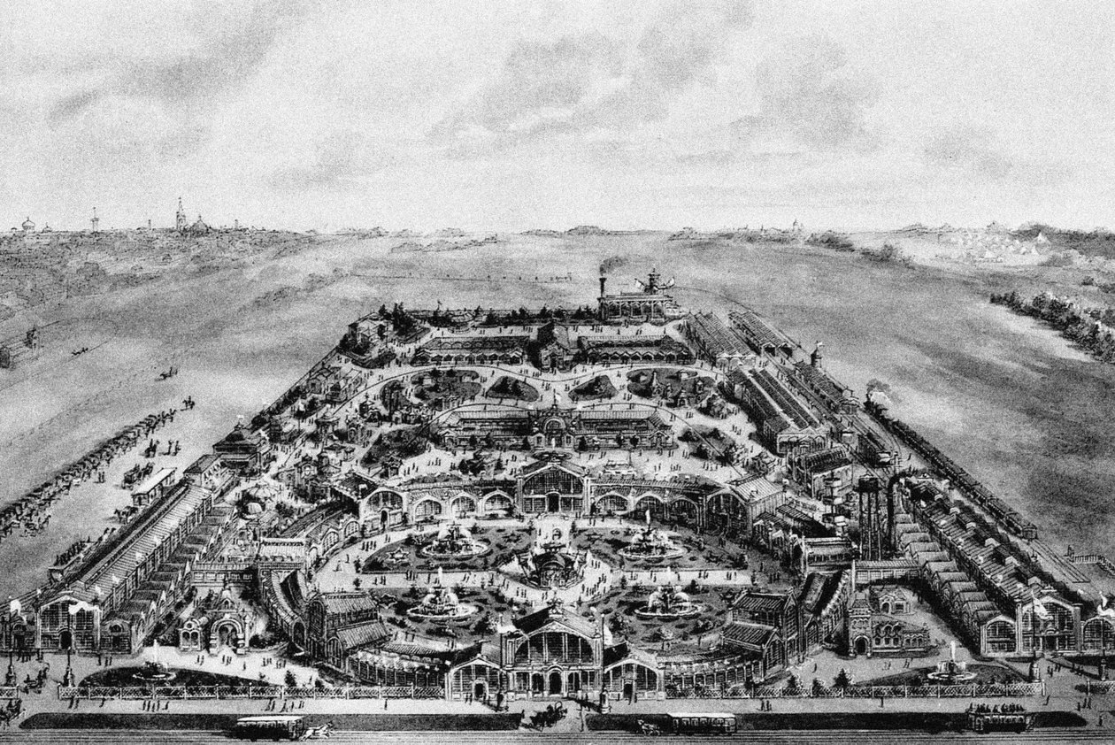 1882年全俄国展览的视图霍金卡，莫斯科，1882年 作者 不明