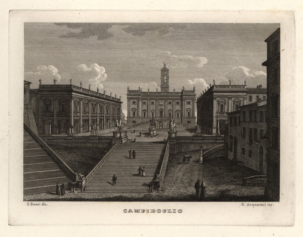 View of the Capitoline Hill, Campidoglio, Rome, with the Palazzo Senatorio 作者 不明