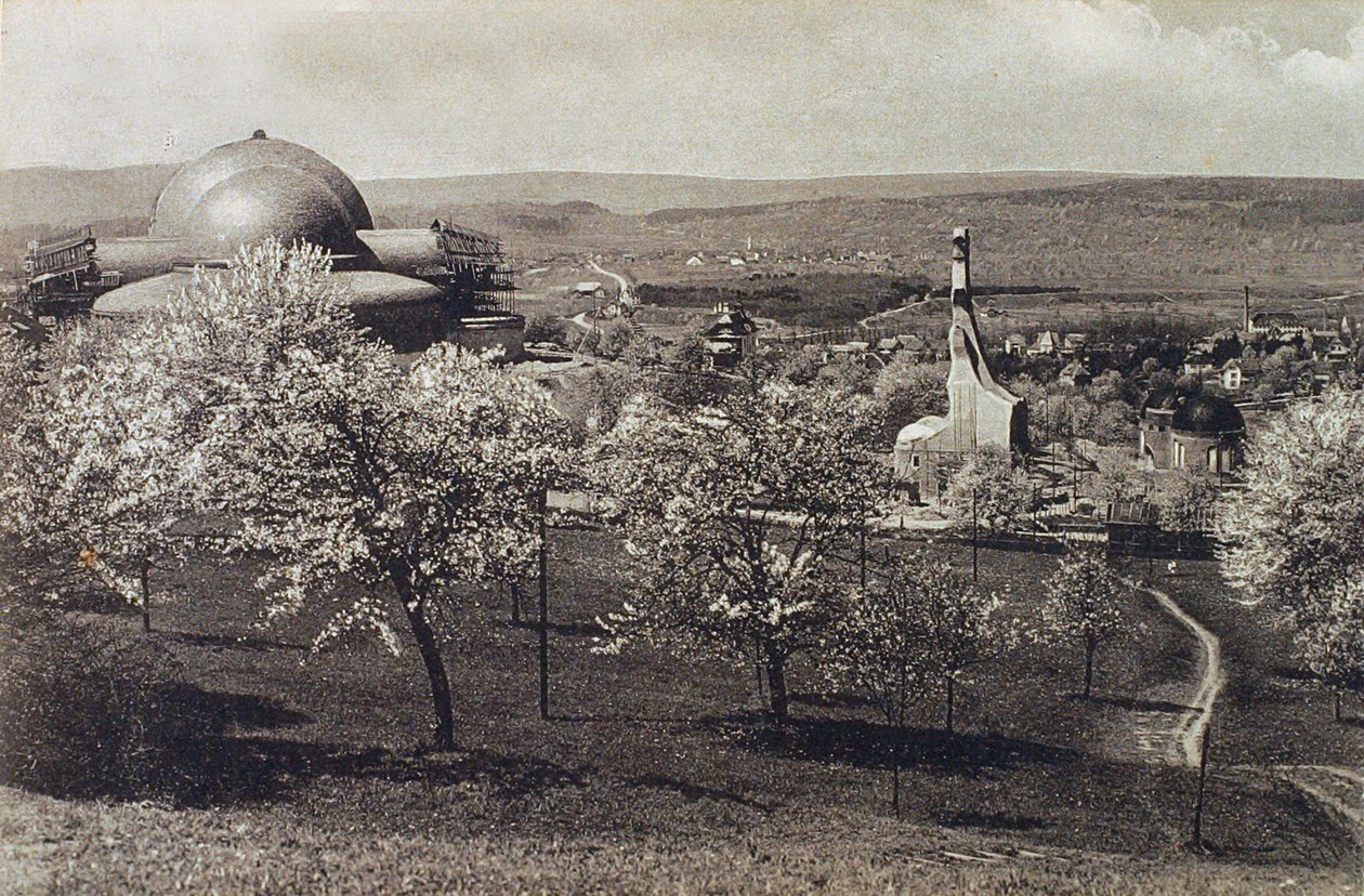 哥特式暖气和供暖房的视图，瑞士多纳赫，1914年至1916年 作者 不明