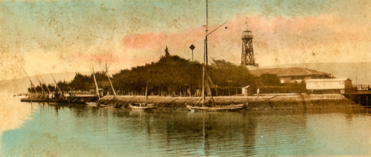 Tewfiek港口的景观，c1918-c1939。 作者 不明