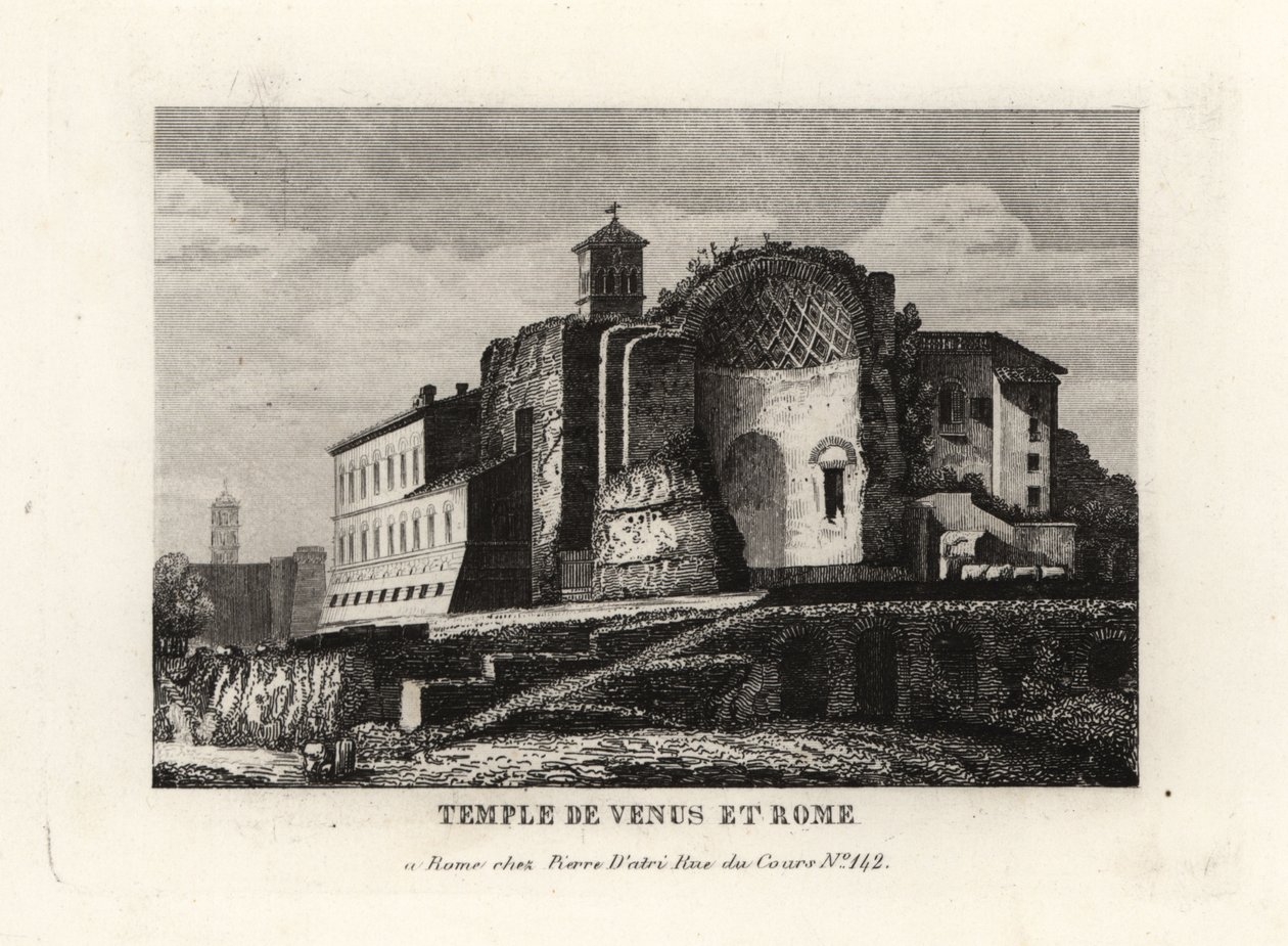 View of the Temple of Venus and Roma, Templum Veneris et Romae, Rome 作者 不明
