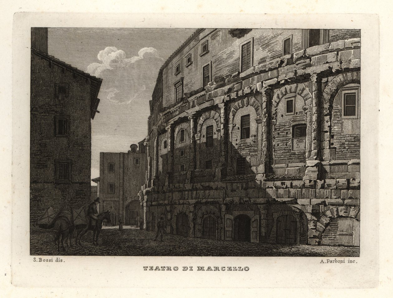 View of the Theatre of Marcellus, Teatro di Marcello, Rome 作者 不明