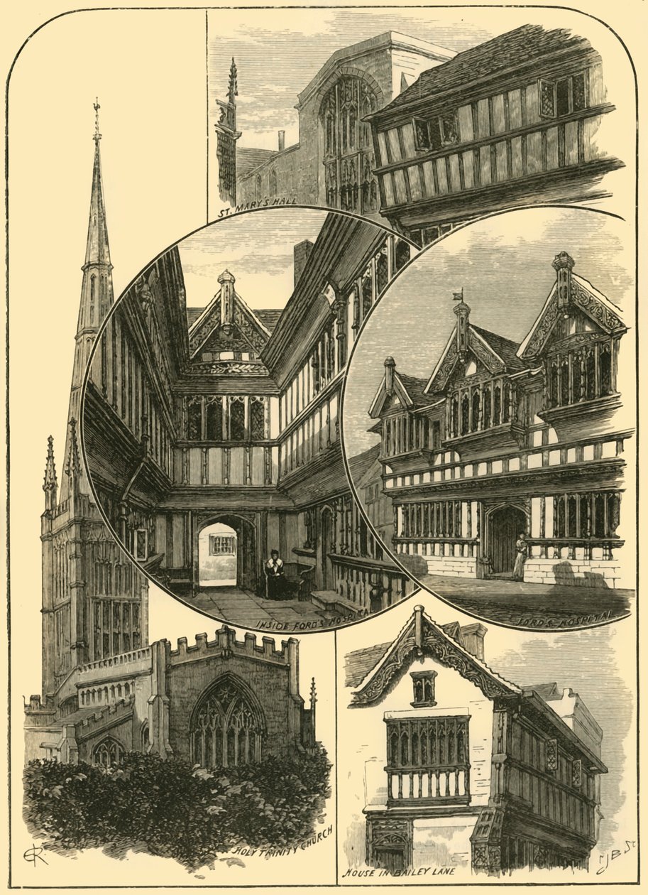 考文垂风光，1898年。 作者 不明