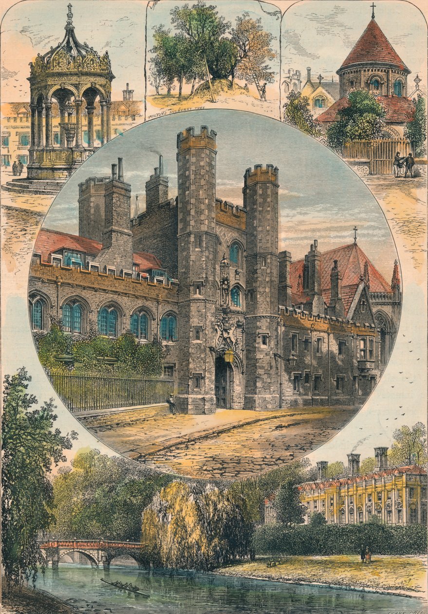 c1890年左右的剑桥景观。 作者 不明
