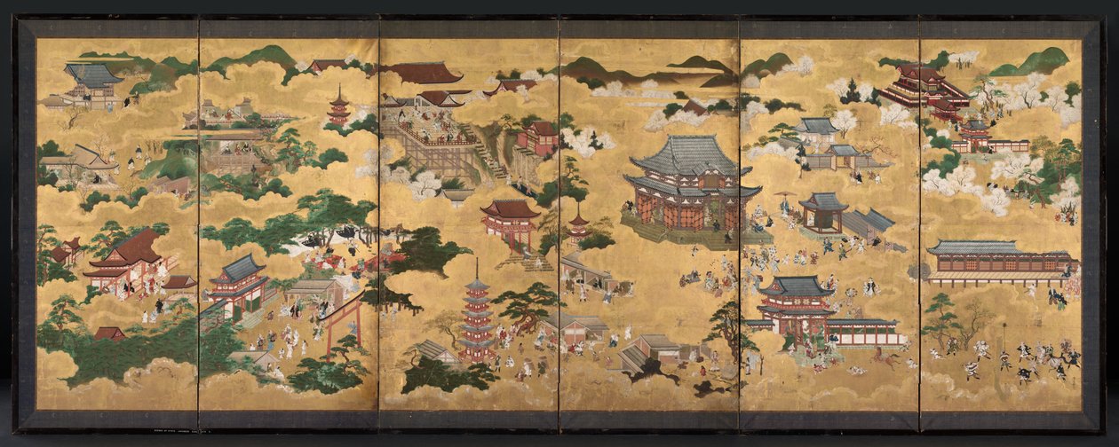 京都景致，1600年代。 作者 不明