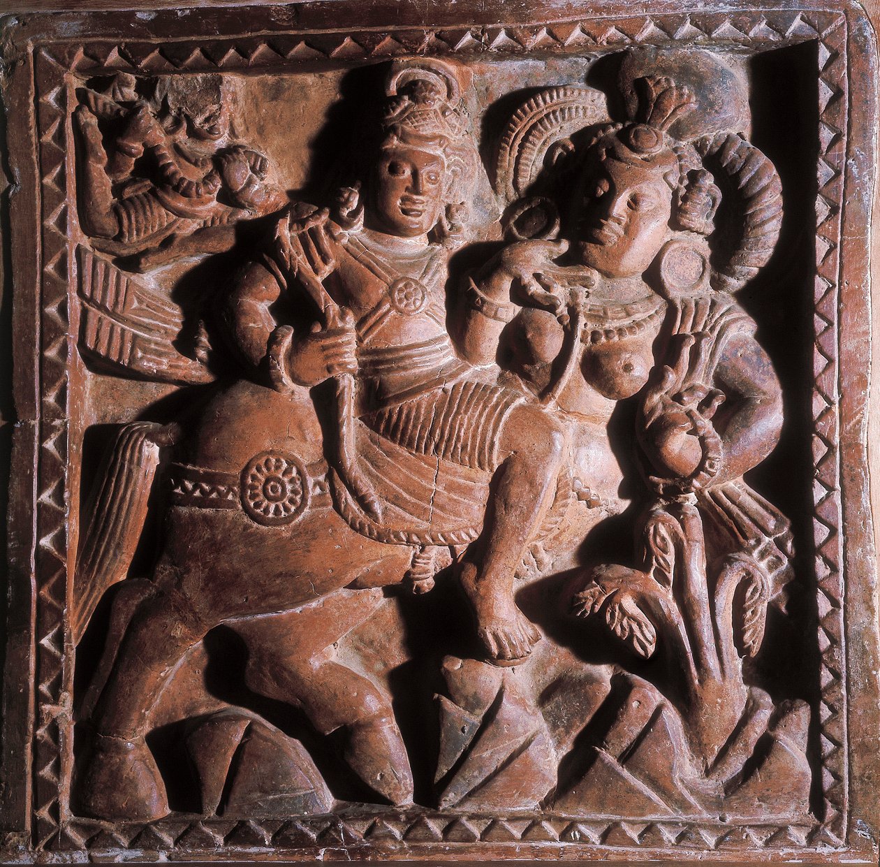 Vikrama, terracotta bas relief, 5-6th century 作者 不明