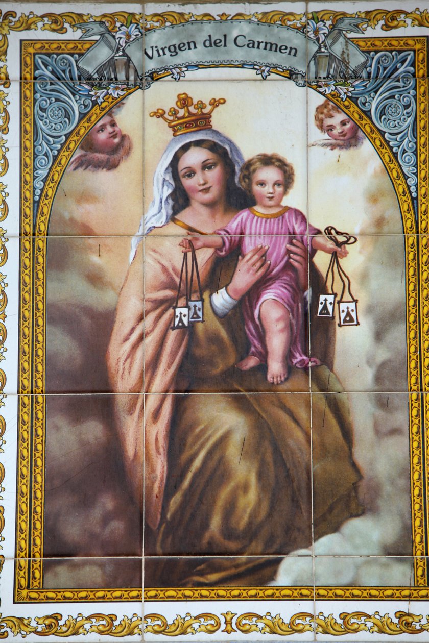 Virgen del Carmen mosaic MalagaEspagne 作者 不明