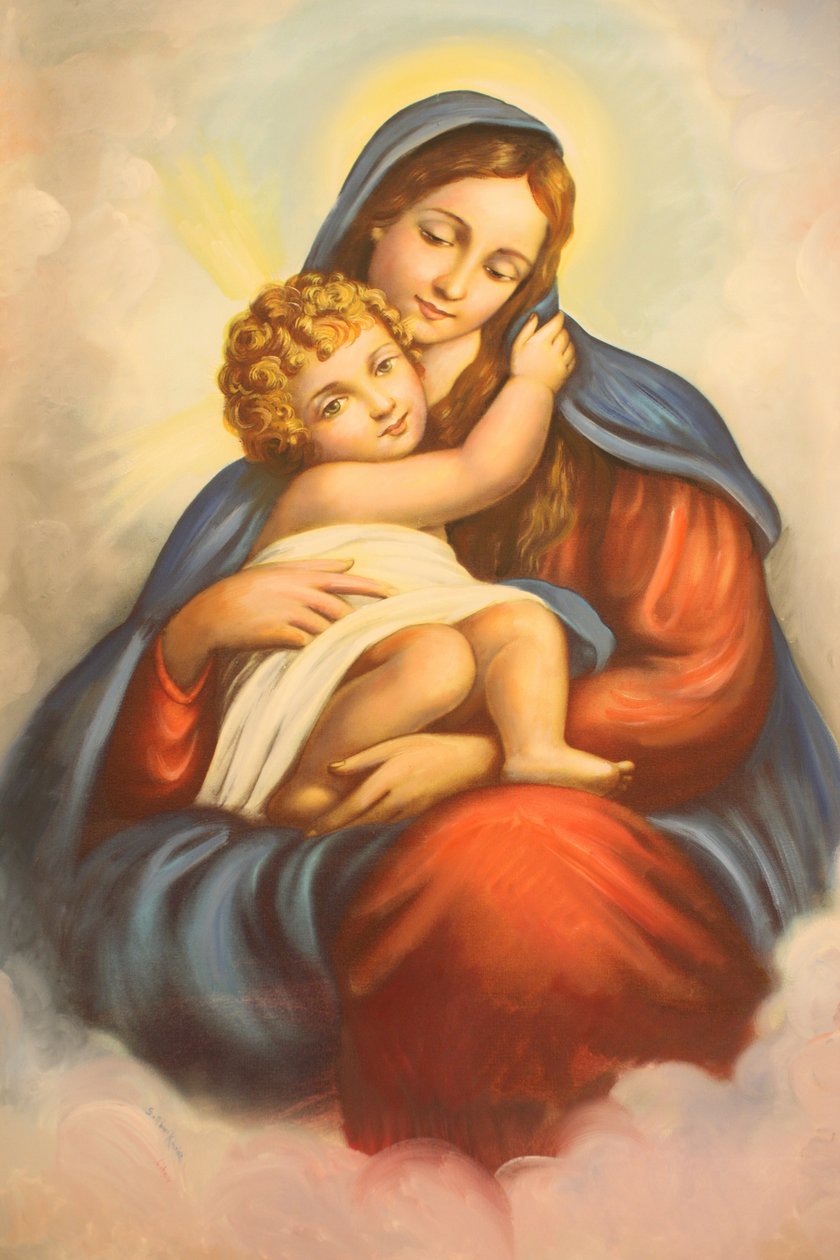 Virgin & Child picture in maronite church, Lome, Togo 作者 不明