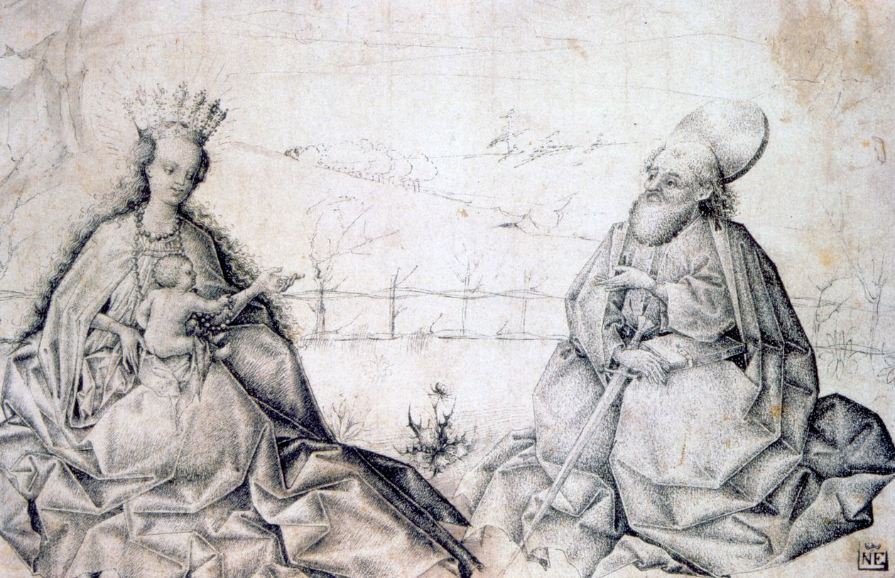 圣母子与圣保罗，c1450 作者 不明