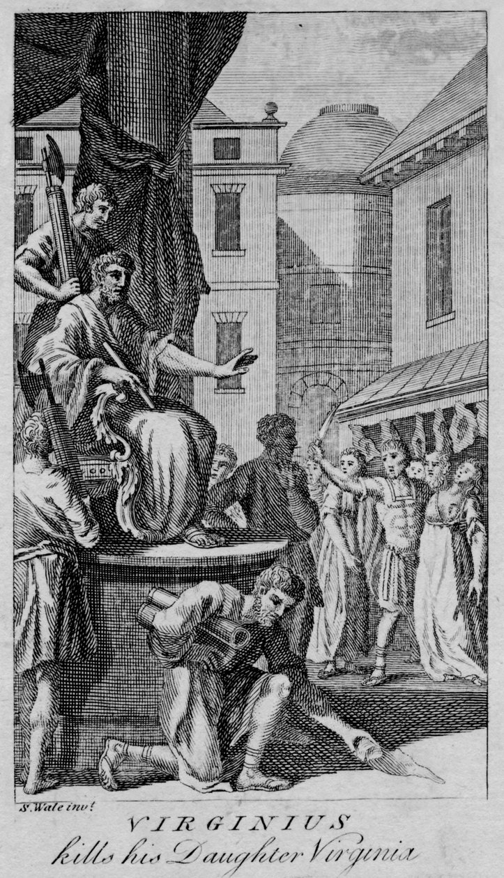 维珍纽斯（Virginius）杀死了18世纪中叶的女儿弗吉尼亚。 作者 不明