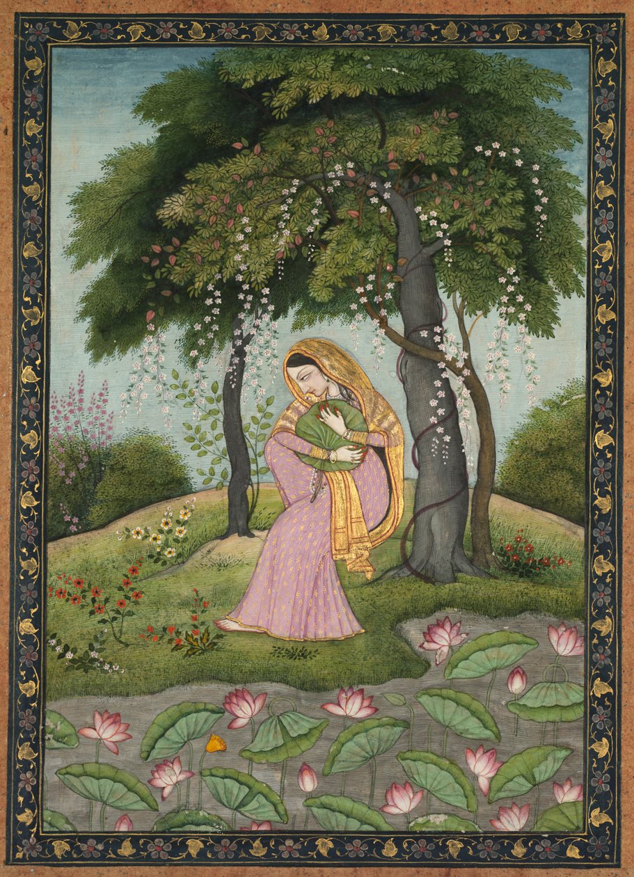 Virhini Nayika，《恋爱中的女主人公》，c。 1800。 作者 不明