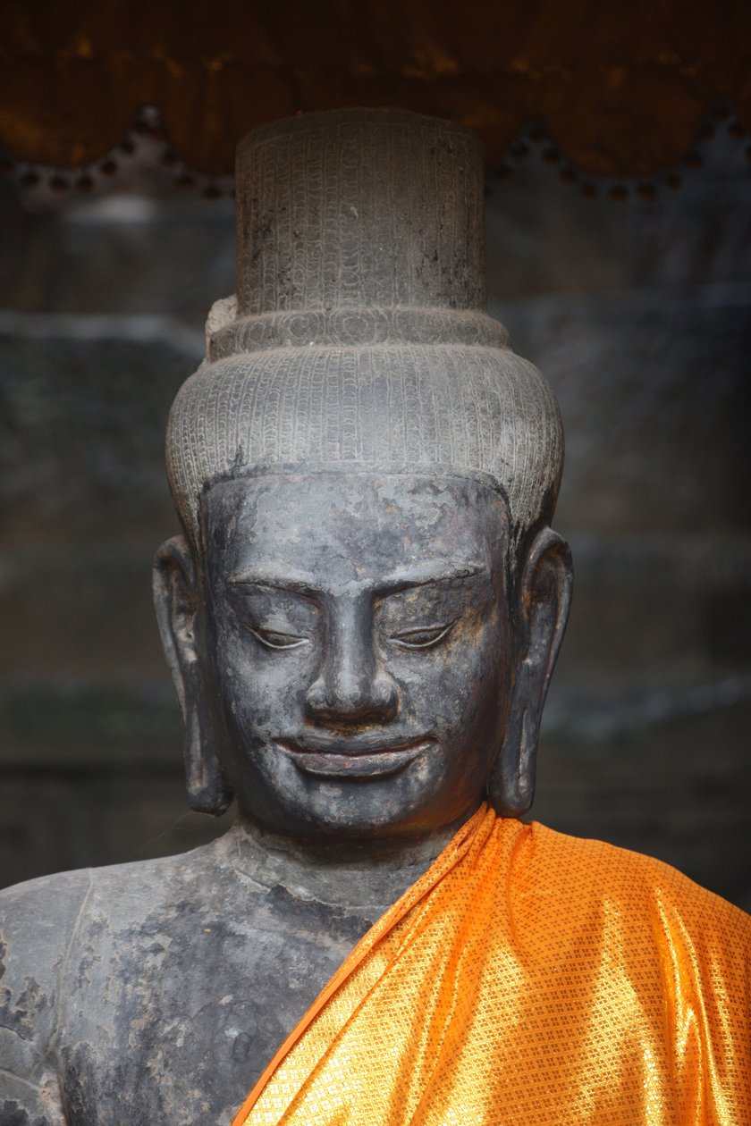 Vishnu Statue. Angkor Wat. Siem Reap Cambodia 作者 不明