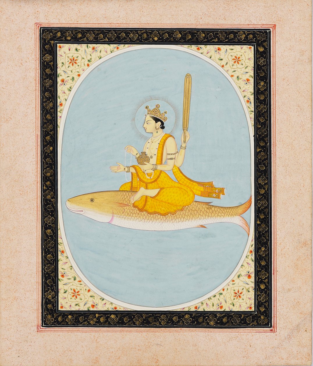 作为鱼的化身的毗湿奴，Matsya，1805-1815年 作者 不明