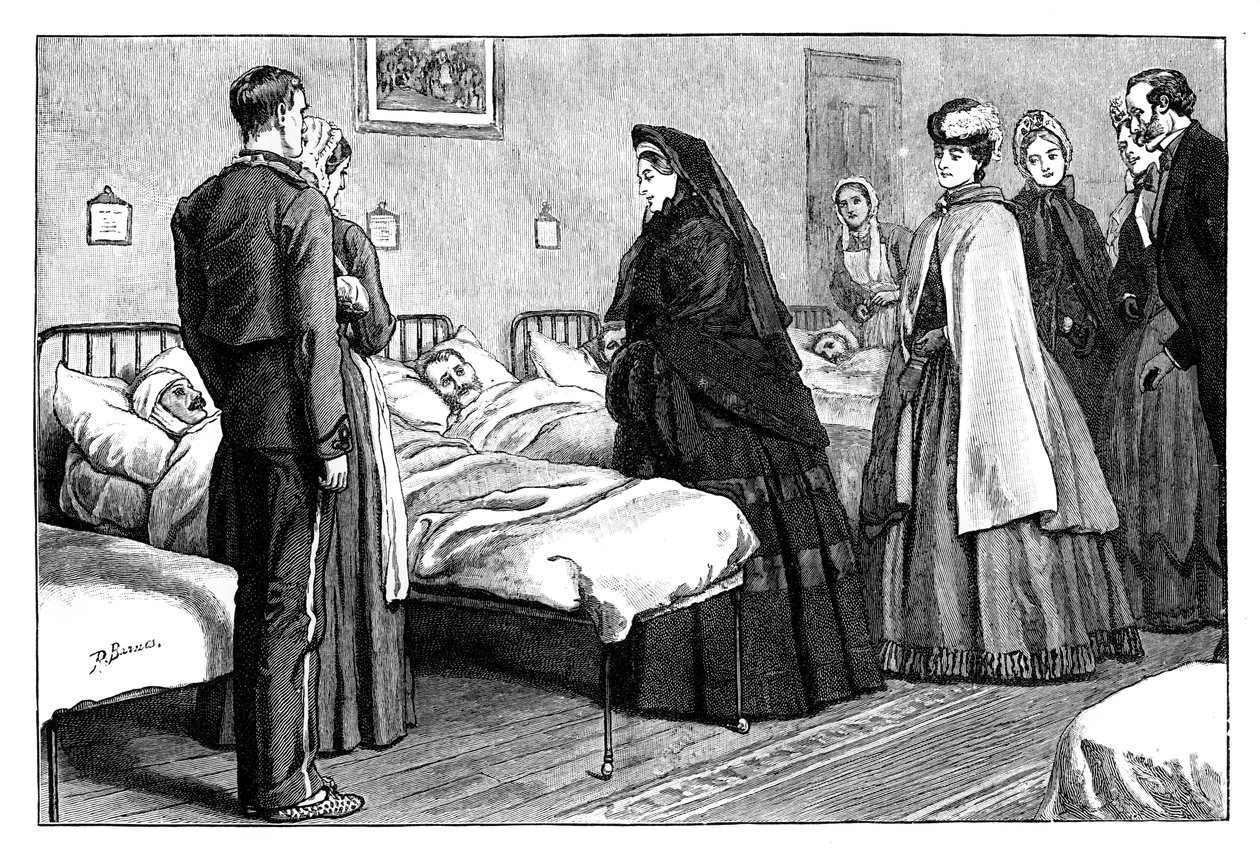 维多利亚女王参观c1860年代汉普郡内特利医院 作者 不明