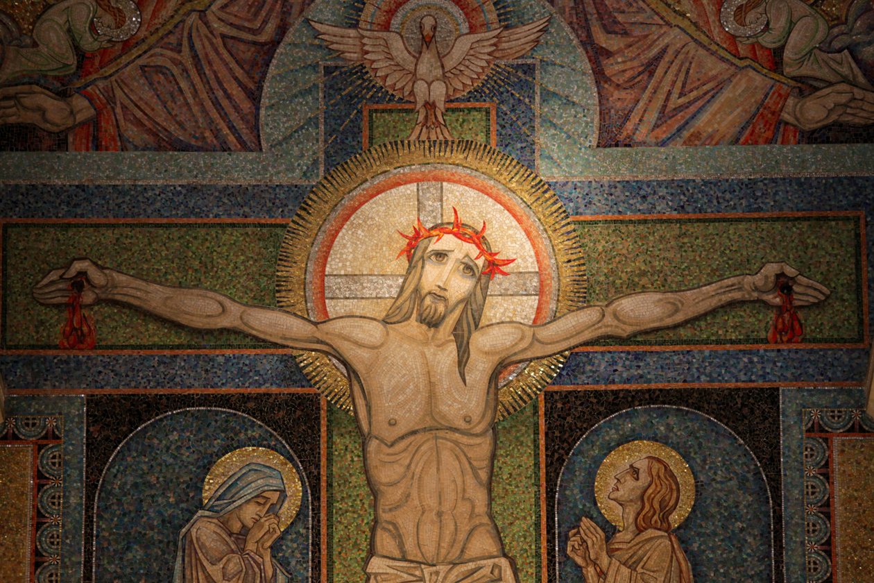 Visitation basilicaCrucifixion mosaic by Antoine Molkenboer, Annecy, France 作者 不明