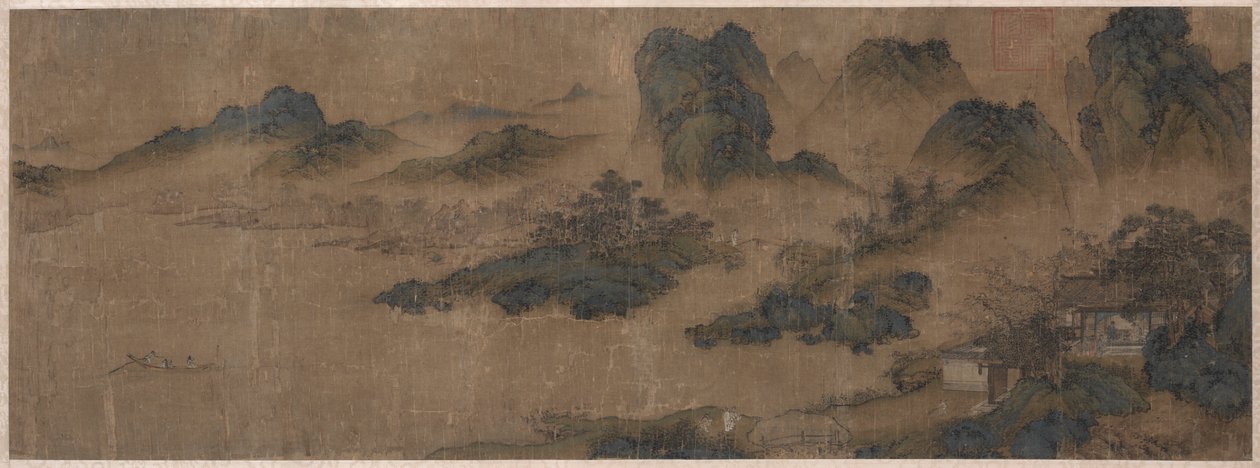 1300年代在春山拜访一位老朋友。 作者 不明