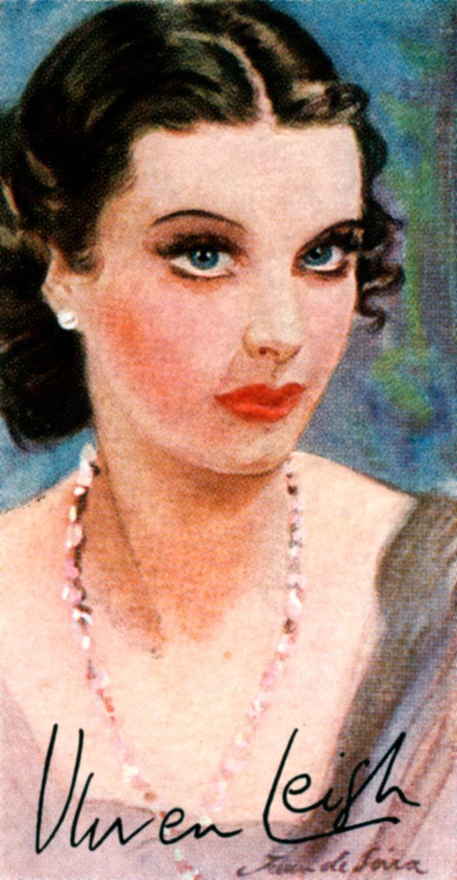 薇薇安·利（Vivien Leigh），1913年至1967年，剧院和电影院的英国女演员，二十世纪 作者 不明
