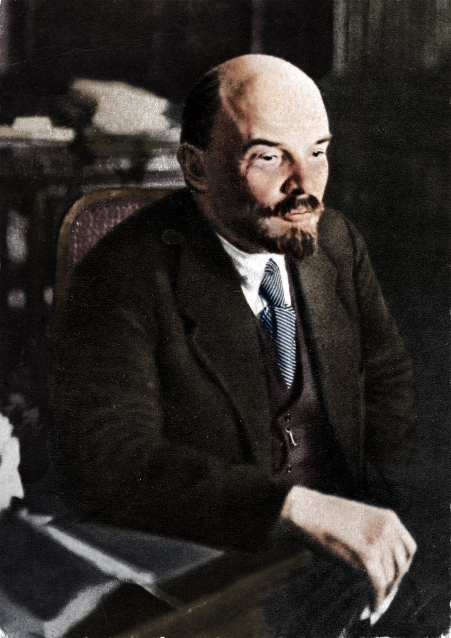 俄罗斯布尔什维克领导人弗拉基米尔·伊里奇·列宁（Vladimir Ilich Lenin），1921年11月28日 作者 不明