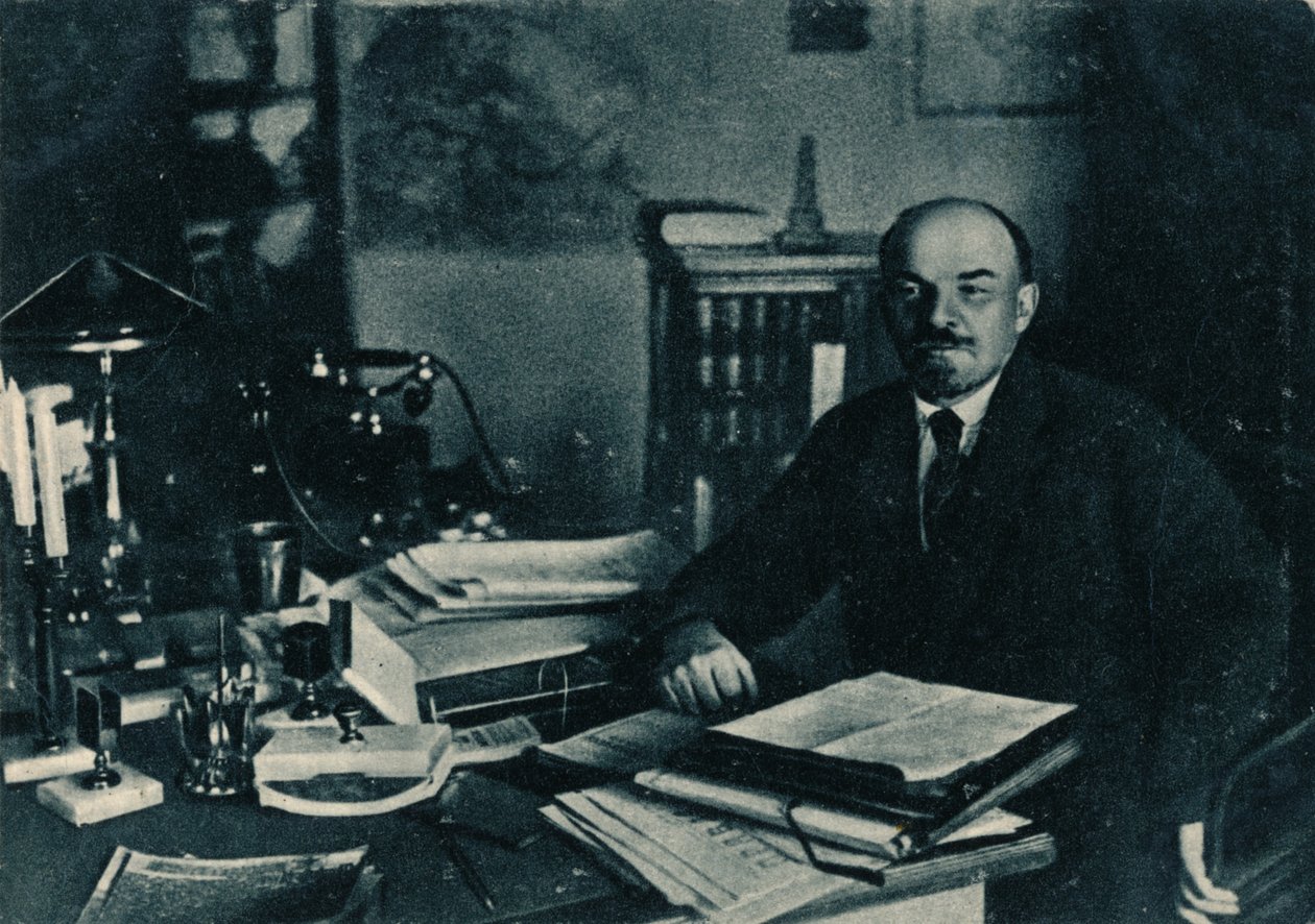 俄罗斯莫斯科布尔什维克领导人弗拉基米尔·伊里奇·列宁，1922年10月7日，俄罗斯莫斯科 作者 不明