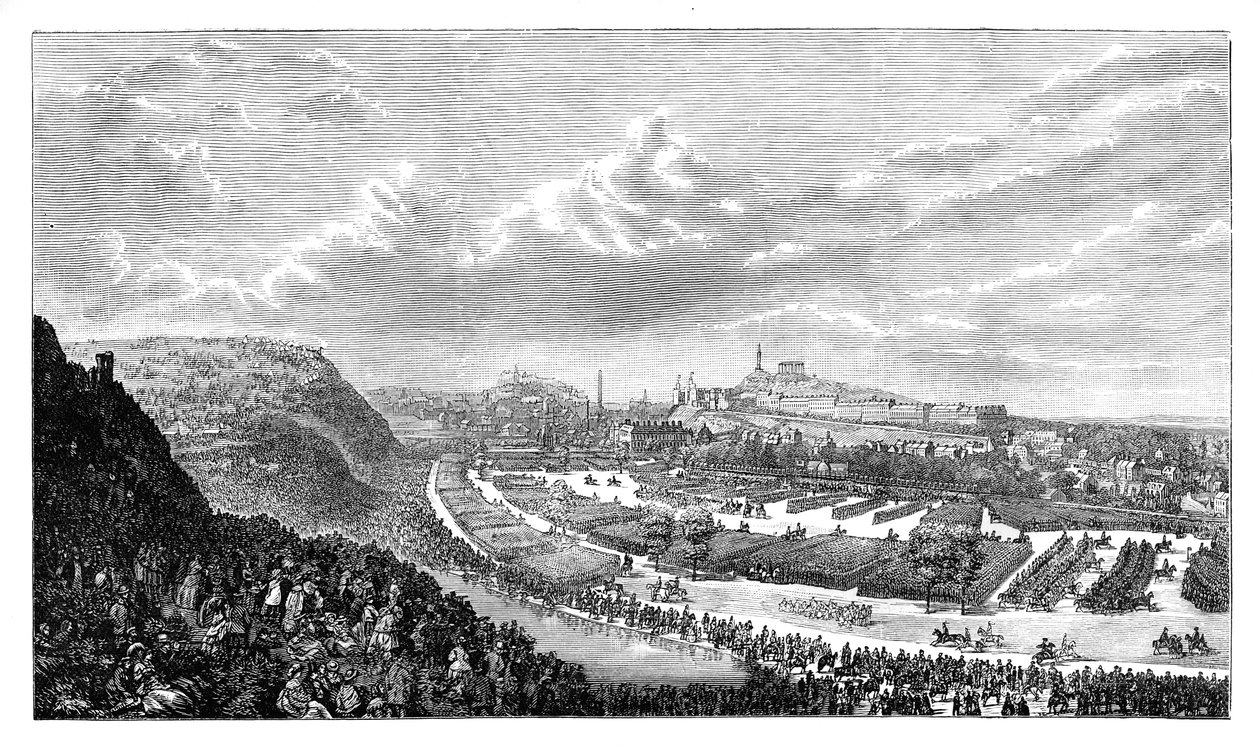 1860年，苏格兰爱丁堡皇后公园的志愿者评论 作者 不明
