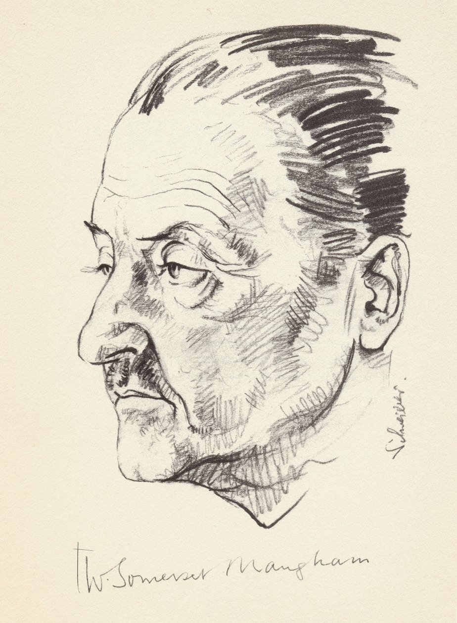 W Somerset Maugham，英国作家，c1930年代 作者 不明