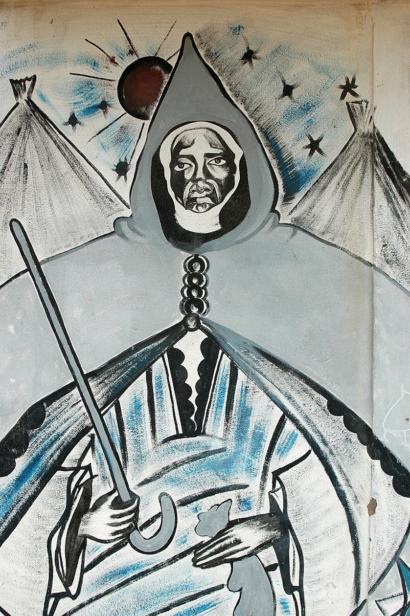 描绘穆斯林精神领袖的壁画，达喀尔，塞内加尔 作者 不明