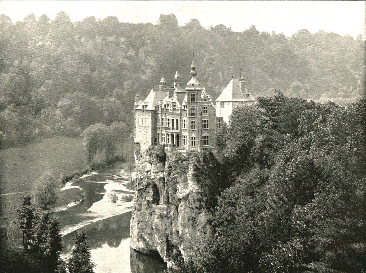 比利时迪南的瓦尔津城堡（Walzin Castle），1895年。 作者 不明