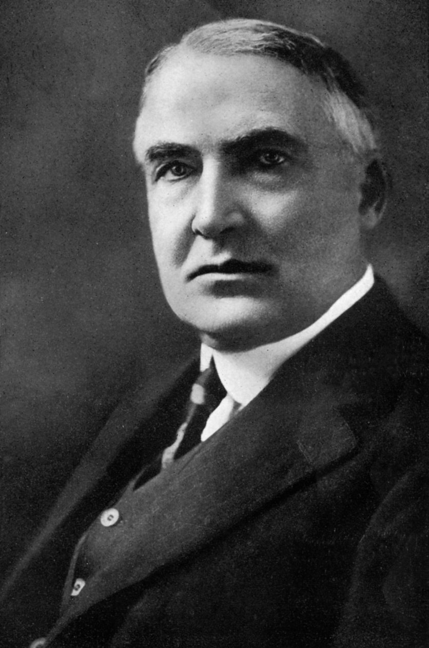 沃伦·哈丁（Warren G Harding），美国第29任总统，1933年 作者 不明