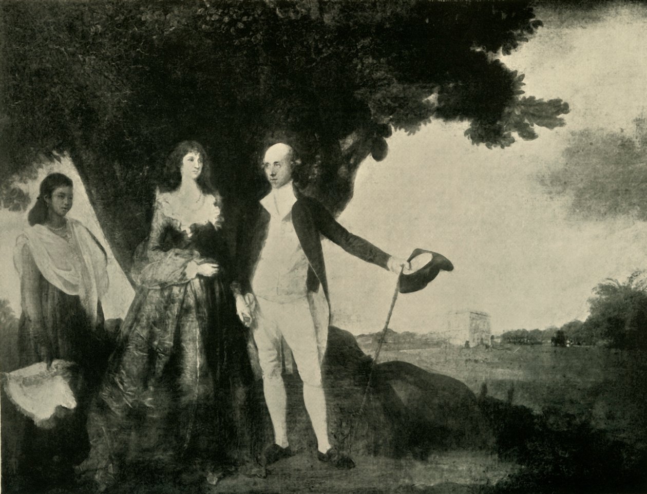 沃伦·黑斯廷斯（Warren Hastings）和黑斯廷斯夫人（Hastings），1784-87，1925年。 作者 不明