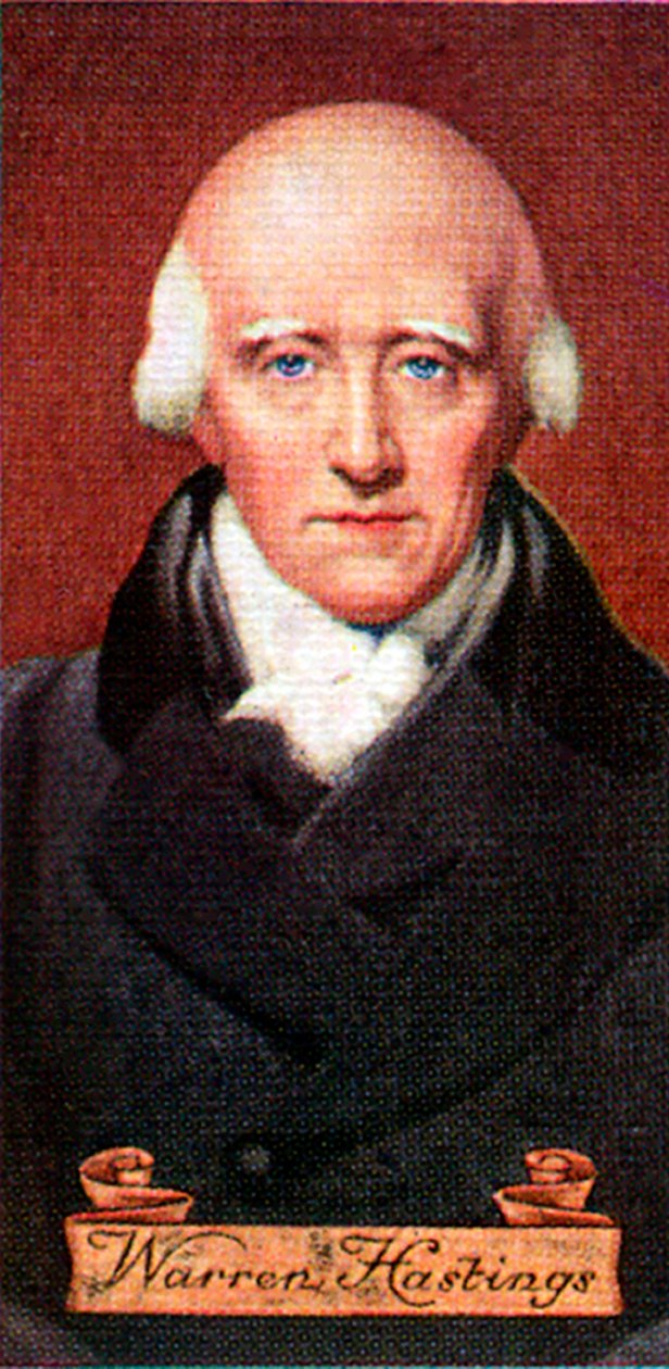 沃伦·黑斯廷斯（Warren Hastings），摘自一系列香烟卡，1935年 作者 不明