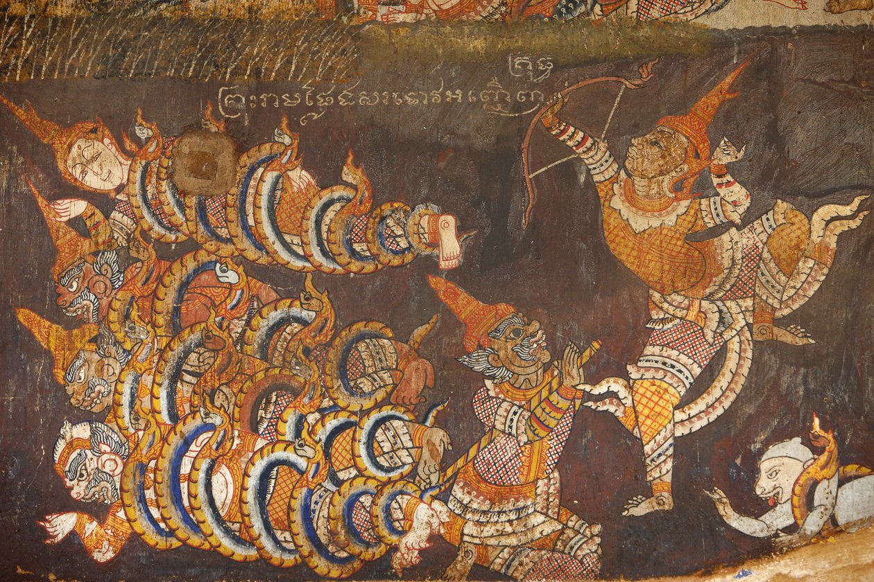 Wat Bo, Siem Reap Mural painting of the Ramayana, Siem Reap, Cambodia 作者 不明