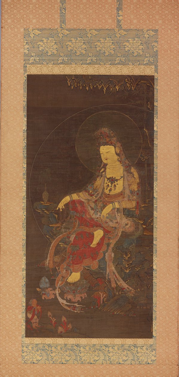 水月观世音菩萨，14世纪中期。 作者 不明