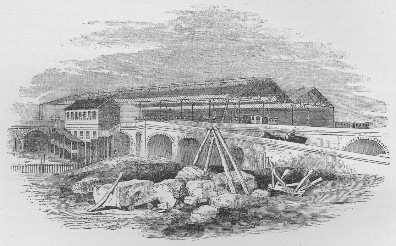 滑铁卢火车站（Waterloo Railway Station）建于1912年，建于1848年 作者 不明
