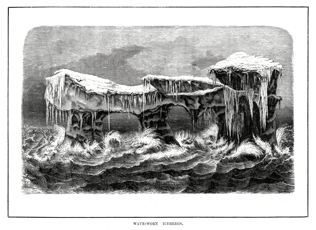 破浪冰山，1877年 作者 不明