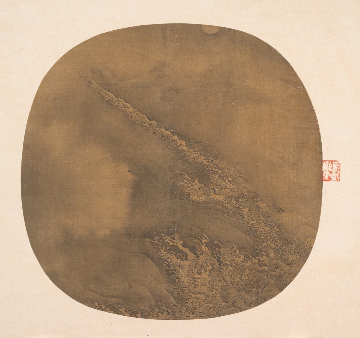 月光下的浪花，13世纪。 作者 不明