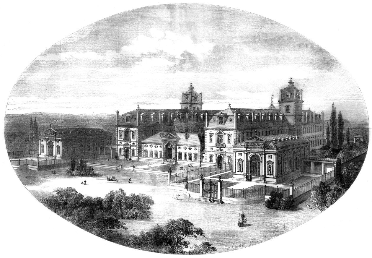 惠灵顿学院，伯克希尔，1855年 作者 不明