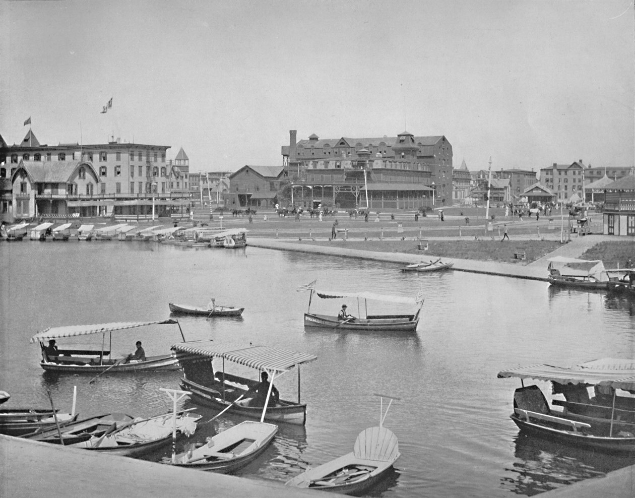 卫斯理湖，新泽西州阿斯伯里公园，约建于1897年。 作者 不明