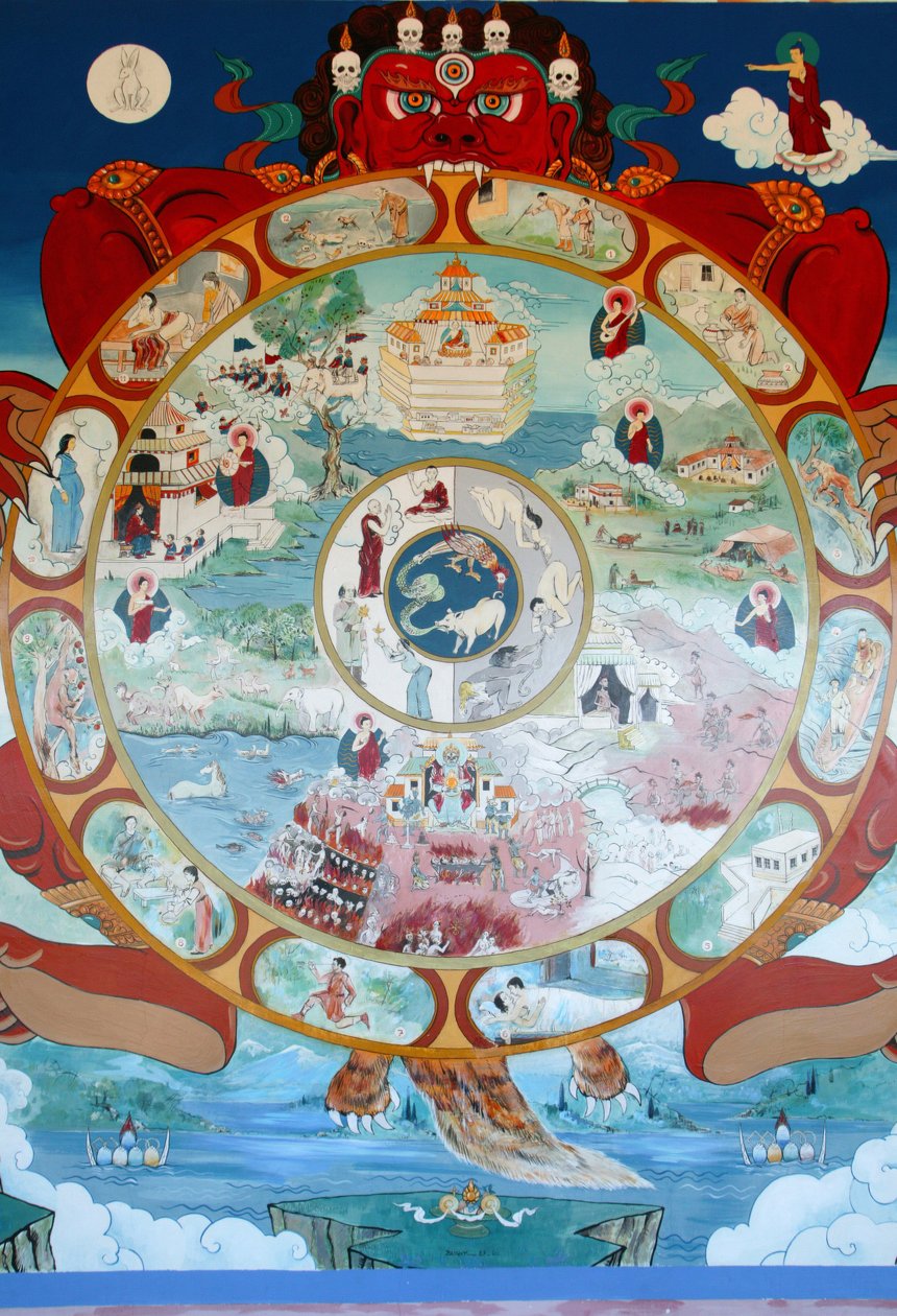 Wheel of Samsara. Temple of the Thousand Buddhas. Toulon sur Arroux France 作者 不明