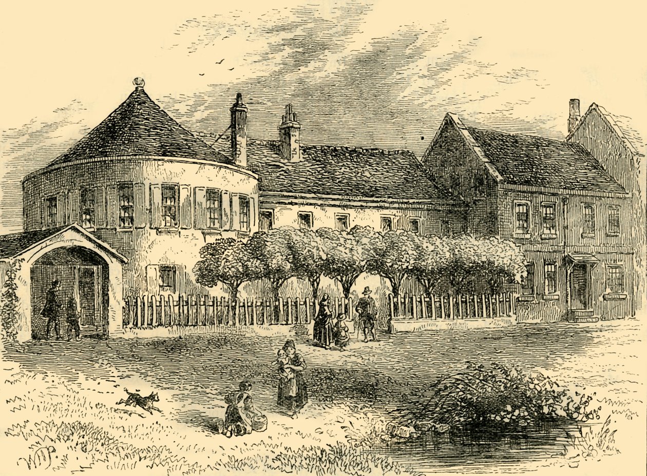 白导管大厦（White Conduit House）约1820年，建于1872年。 作者 不明