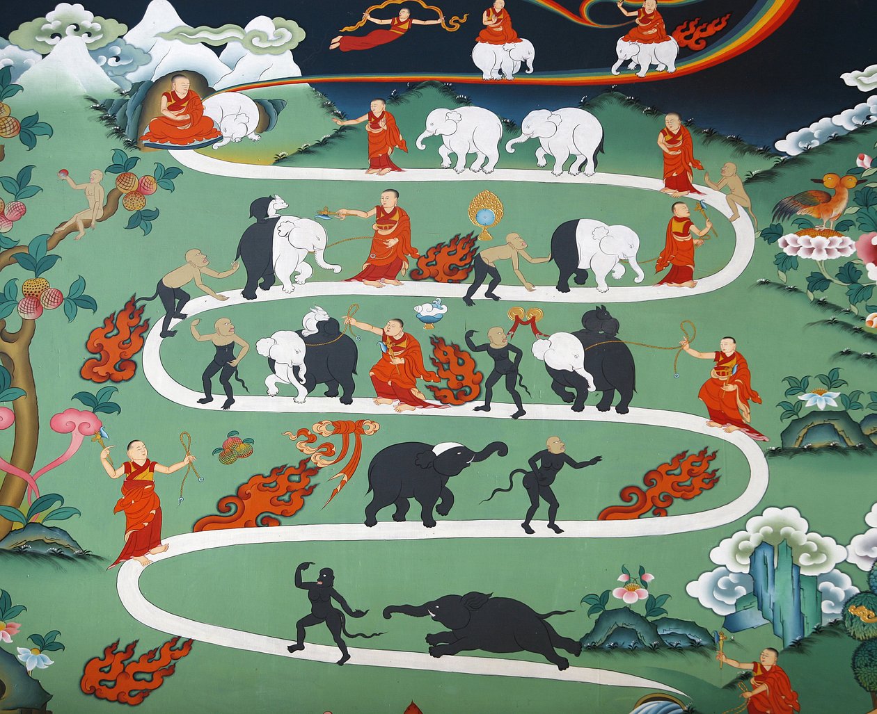 White elephant tale at Kopan monastery, Kathmandu, Nepal 作者 不明