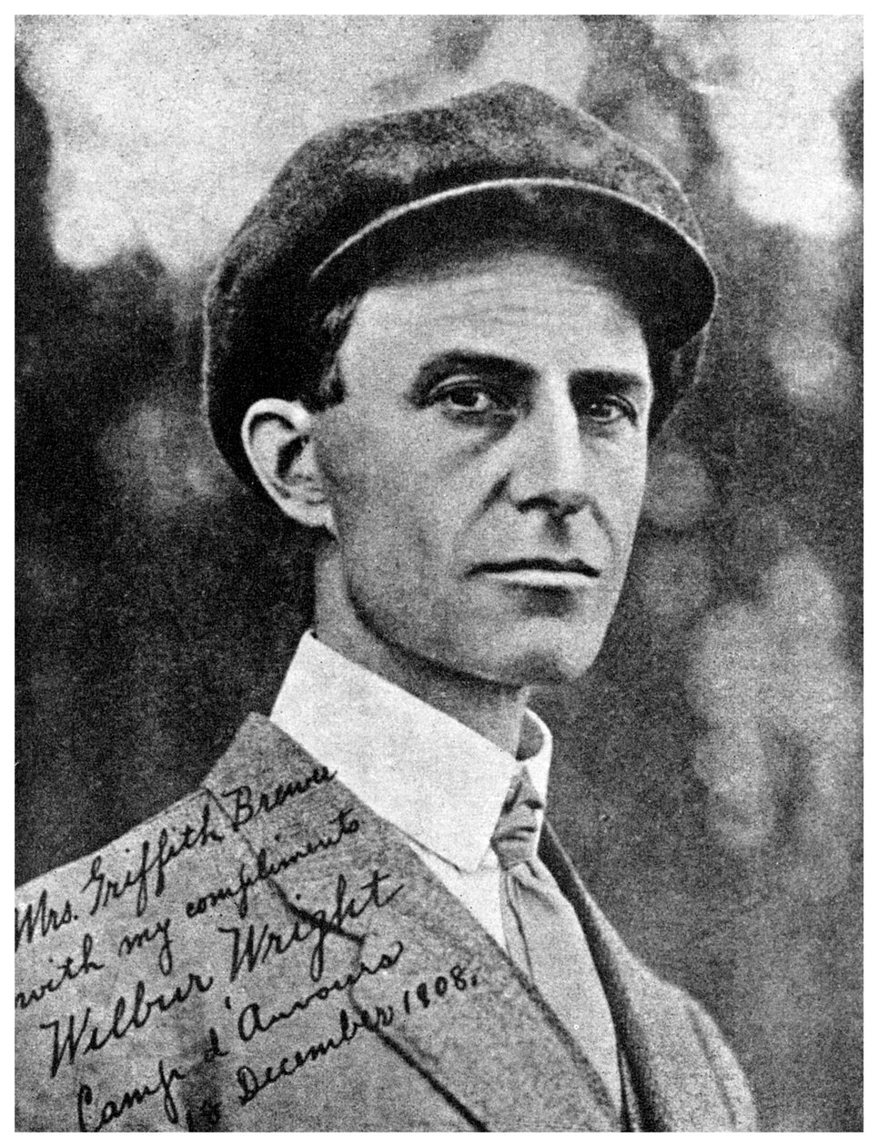 威尔伯·赖特（Wilbur Wright），美国航空先驱，1908年-1956年 作者 不明