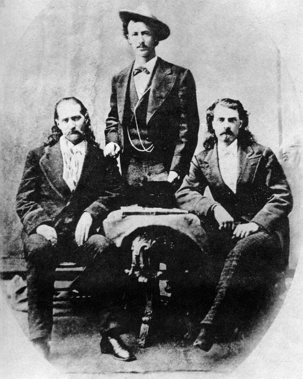 Wild Bill Hickok，得克萨斯州Jack Omohundro和Buffalo Bill Cody，c1870年代，1954年 作者 不明
