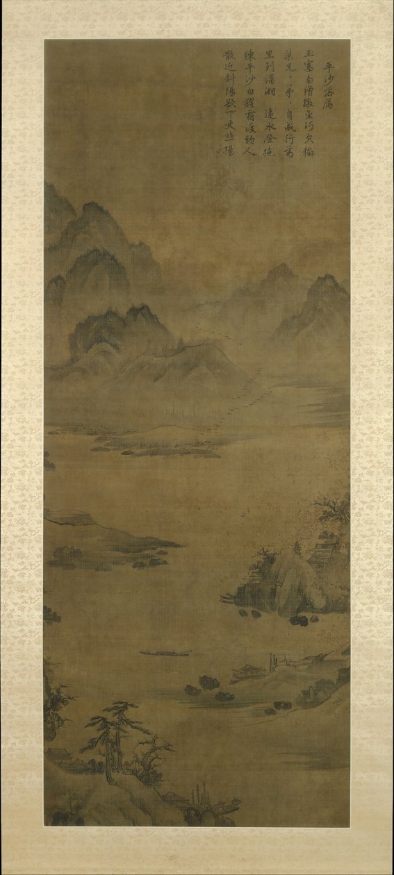 大雁下到沙洲，15世纪末至16世纪初。 作者 不明