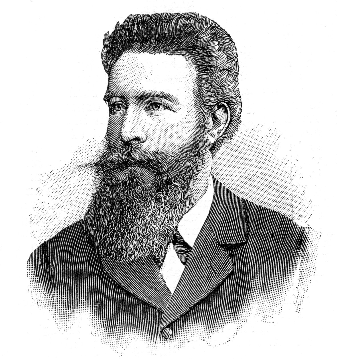 德国物理学家威廉·康拉德·冯·隆琴（Wilhelm Konrad von Rontgen），1902年。 作者 不明