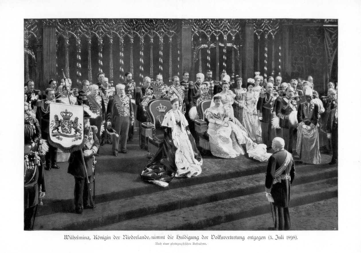 荷兰的威廉敏娜（Wilhelmina），1880-1962年，1898年7月5日，1900年 作者 不明