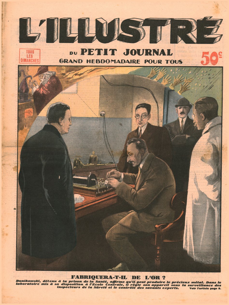 他会在1932年制造黄金。 作者 不明